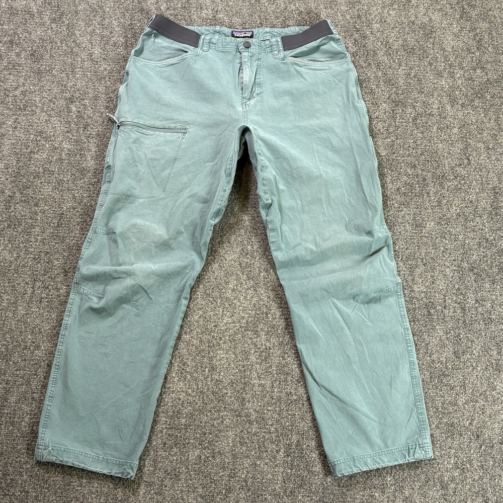 Patagonia Venga Rock Pants Men's 34 Blue Hiking Outdoors Trail Stretch